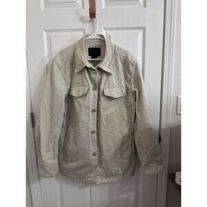 100% cotton, Express Men's XL Beige Button Jacket/ car coat